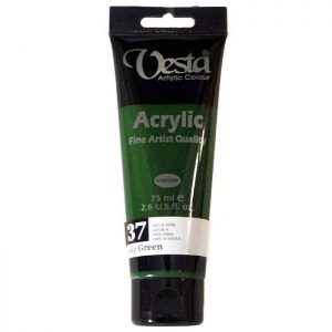 رنگ اکریلیک وستا 75ml/کد37/ Sap Green