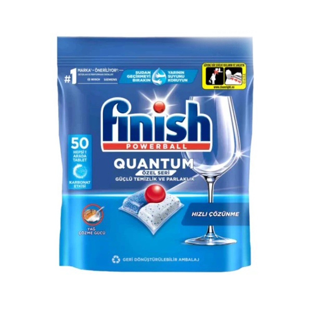 قرص ماشین ظرفشویی فینیش FINISH مدل QUANTUM OZEL SERI بسته 50 عددی