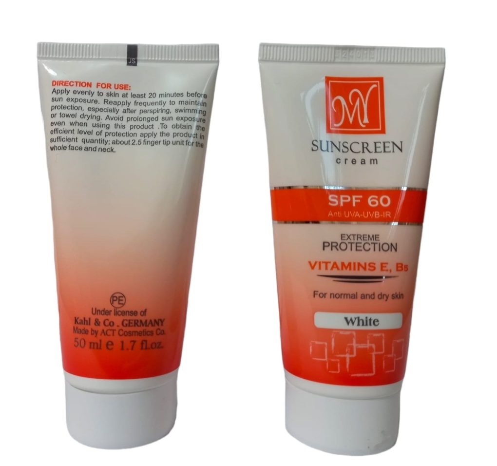 کرم ضدآفتاب بی رنگ spf60