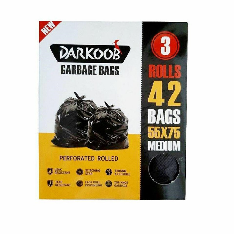 کیسه زباله دارکوب مدل B03 بسته 42 عددی