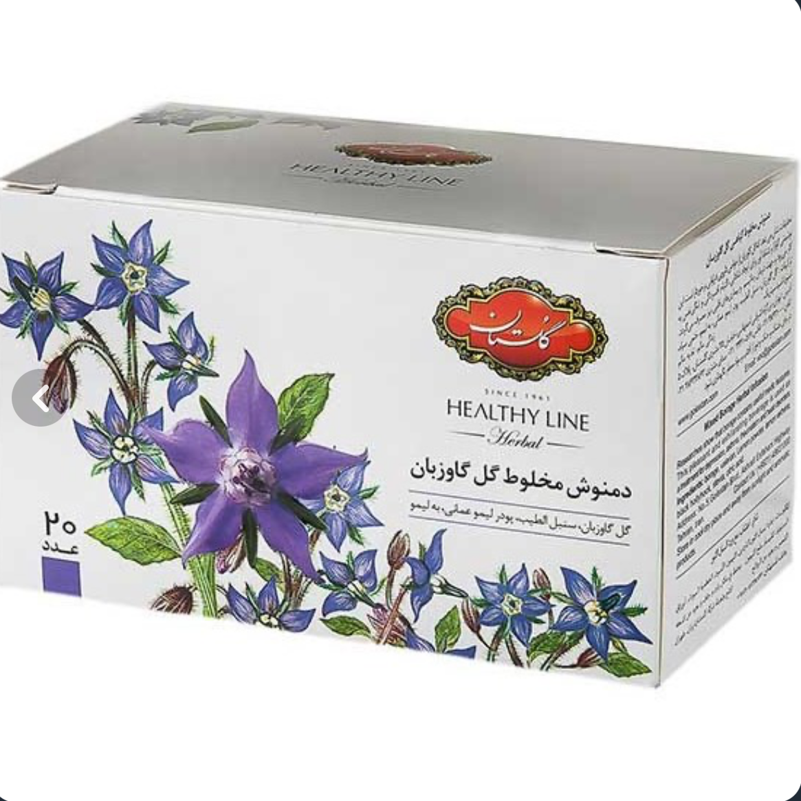دمنوش گل گاوزبان گلستان 20 عددی