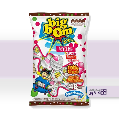 آبنبات چوبی 48 عددی بیگبوم کپل Big Boom white