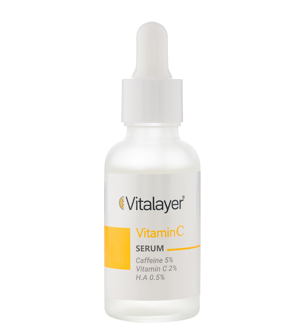 سرم دور چشم ویتالیر Vitalayer مدل کافئین و ویتامین C حجم 30 میلی لیتر