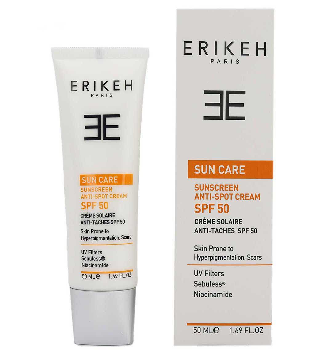 کرم ضد آفتاب ضد لک SPF50 بی رنگ اریکه
