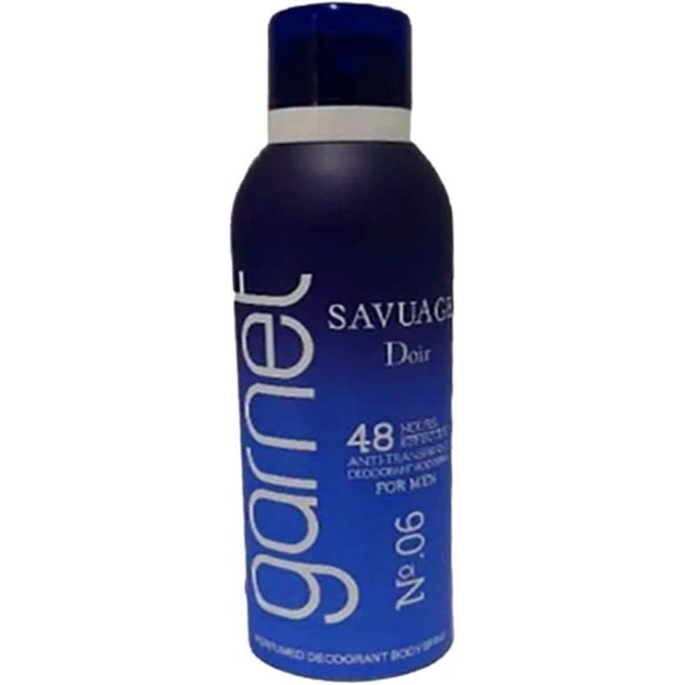 اسپری خوشبو کننده بدن مردانه گارنت مدلbody spray garnet sauvage diorحجم 200 میلی لیتر