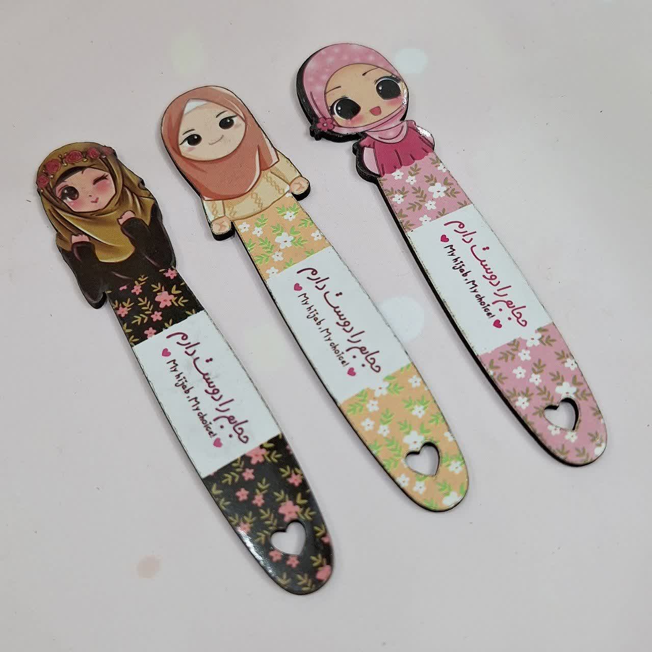 بوکمارک چوبی دختر