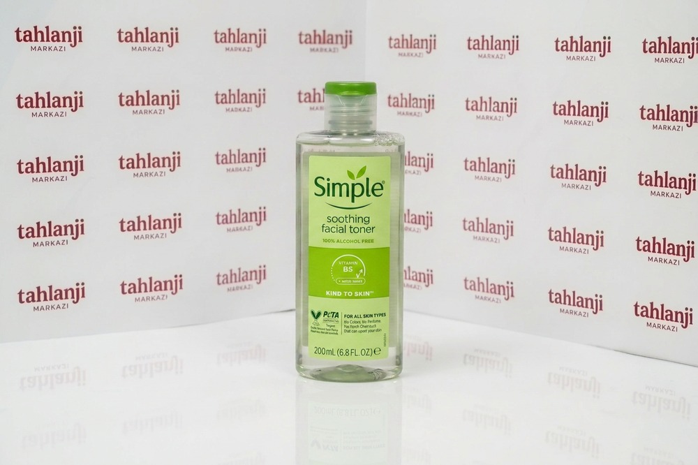 تونر صورت سیمپل Simple مدل Soothing مناسب انواع پوست حجم 200 میلیلیتر