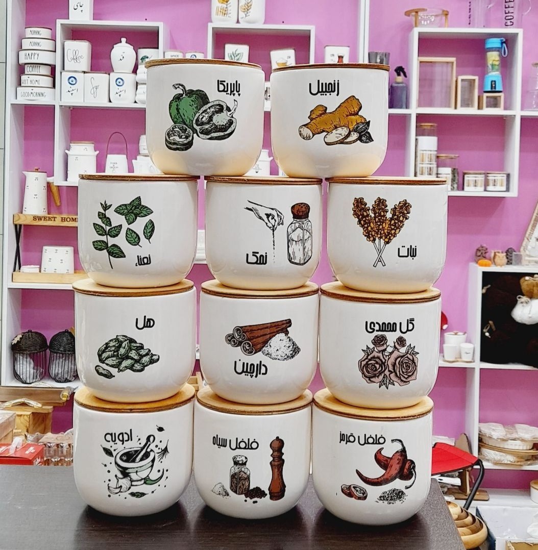 بانکه ادویه متوسط عکس دار گرد