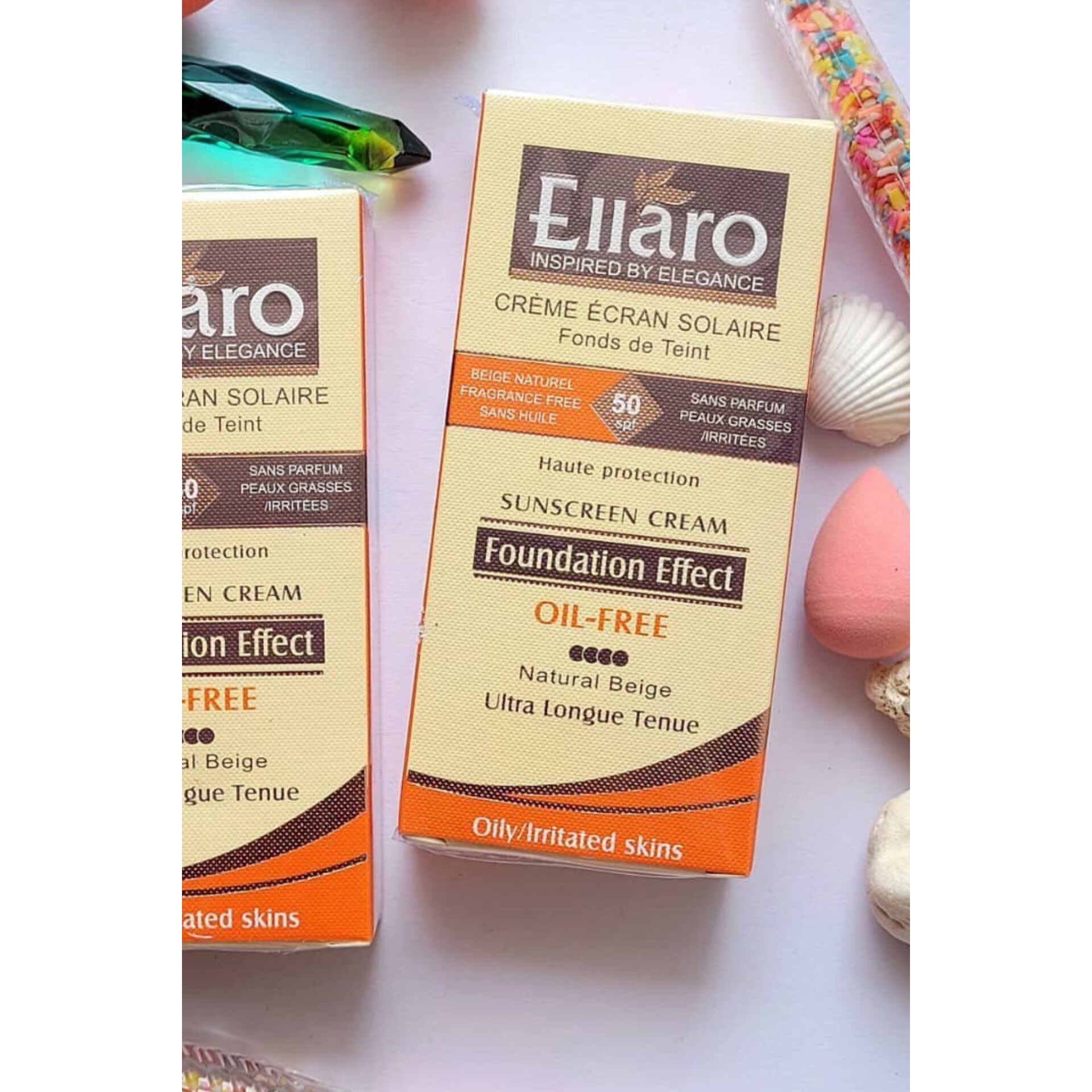 کرم ضد آفتاب رنگی الارو SPF50 حجم 40 میل رنگ نچرال بژ (Natural Beige)