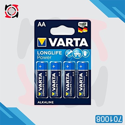 باطری قلمی VARTA آلکالین لانگ لایف پاور 4 عددی