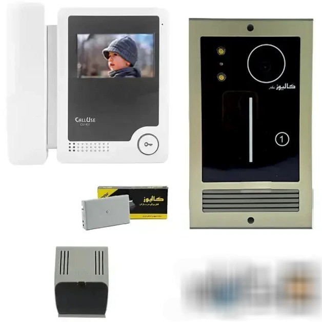 پکیج کامل دو طبقه ایفون کالیوز مدل 433HD(پنل لمسی)