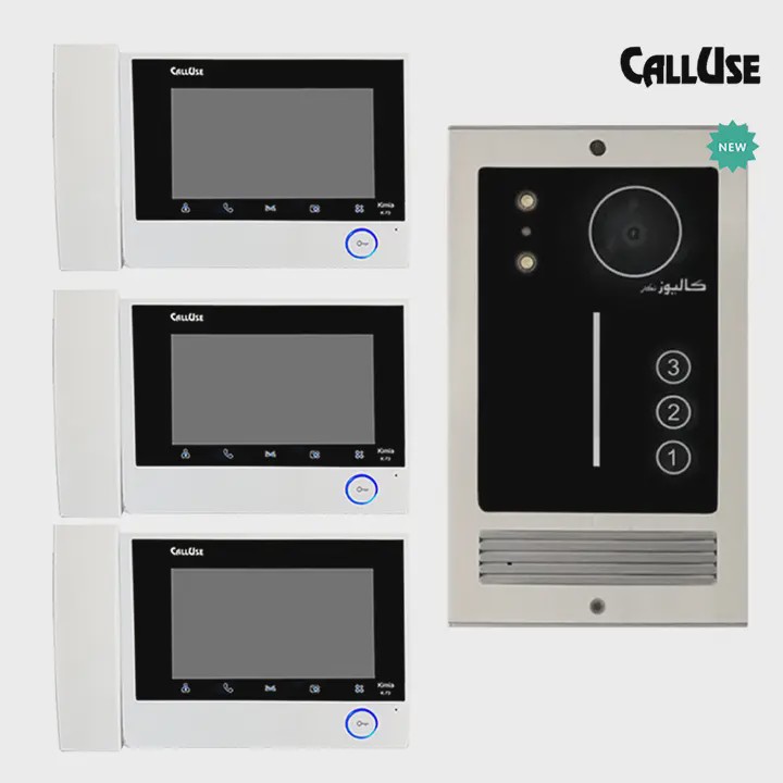پکیج کامل یک طبقه ایفون کالیوز مدل K73HD(پنل لمسی)