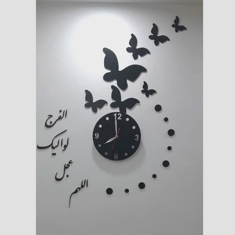 ساعت دیواری پازلی امامی مذهبی چوبی با موتور آرام گرد و بیصدا