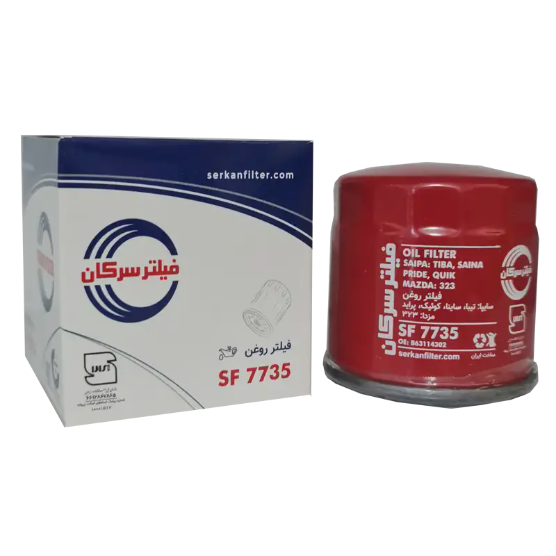 فیلتر روغن موتور خودرو سرکان مدل SF 7735 مناسب پراید( پس کرایه)