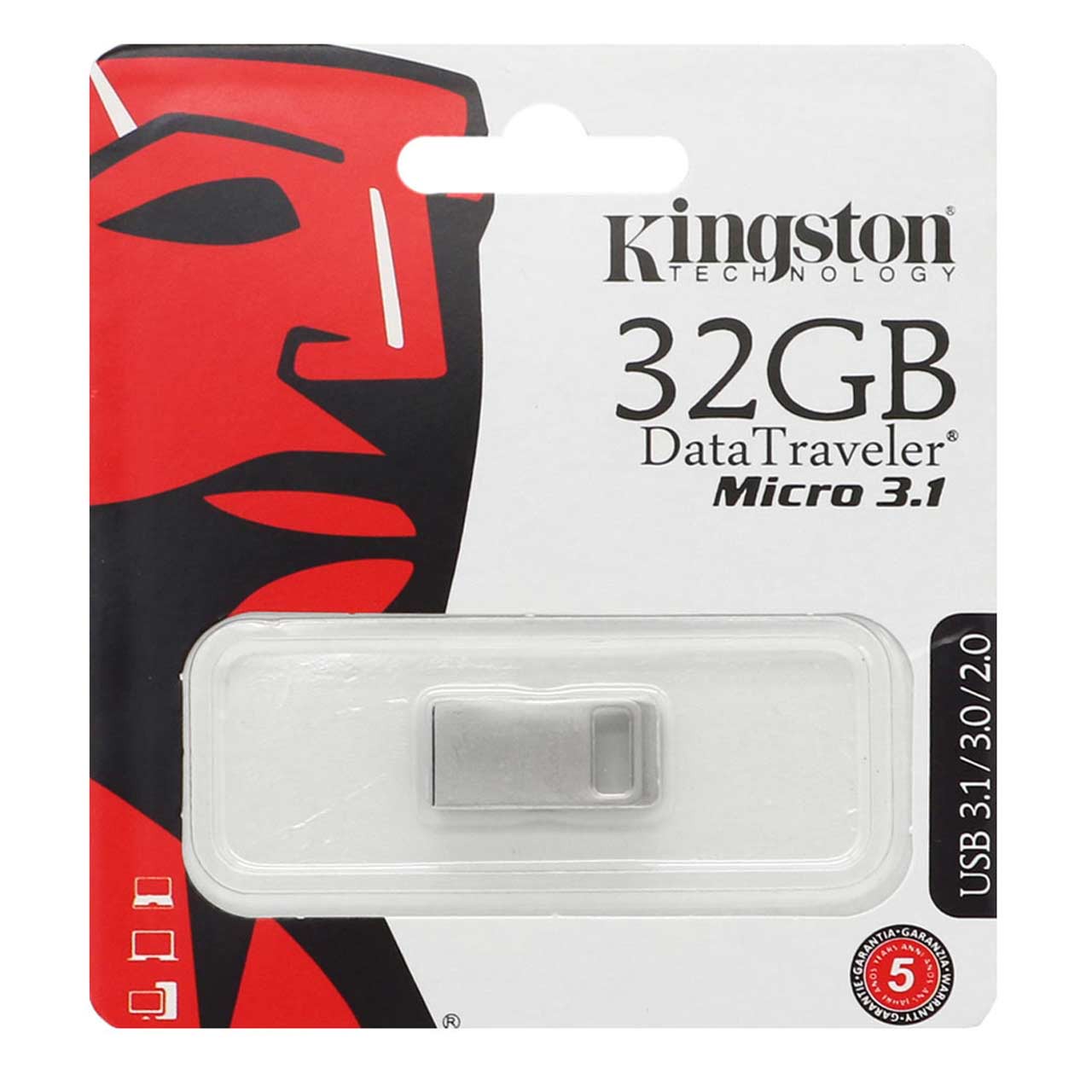 فلش مموری کینگستون مدل DataTraveler Micro 3.1 ظرفیت 32 گیگابایت