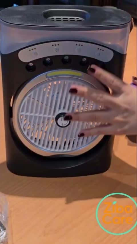 پنکه شارژی مدل مه پاش LED دار YT M 2052 ظرفیت 3600 میلی آمپر ساعت وارداتی و اورجینال تهویه سرمایش وگرمایش پنکه های دستی