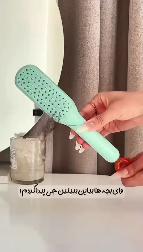 برس جادویی دندانه های سیلیکونی جلوگیری از کشیدن مو 
