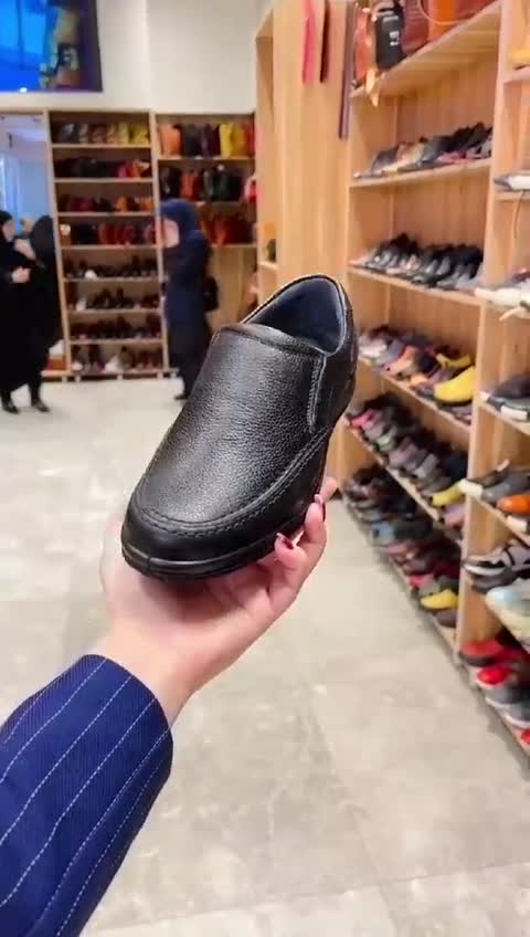 کفش مردانه چرم اصل گاوی اداری اسپورت مدل پاکمهر