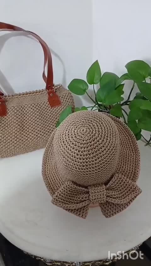 کیف دستبافت مکرومه کفی چرم