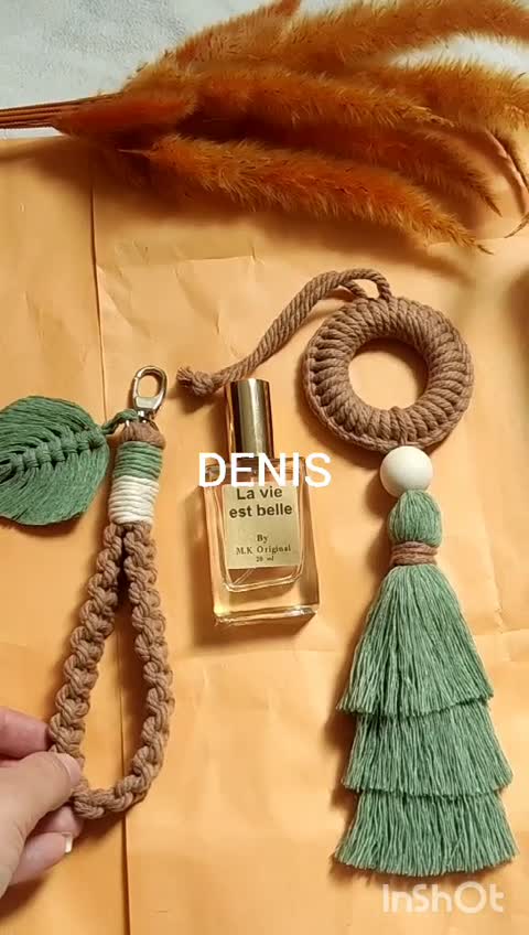 جاکلیدی و آویز ماشین مکرومه ست پک کادویی 