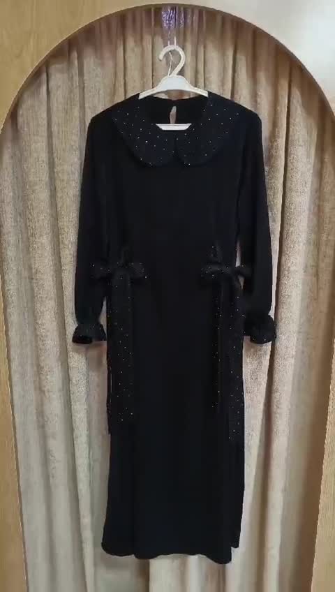 عبای دخترانه مدل نگار پارچه الیزه