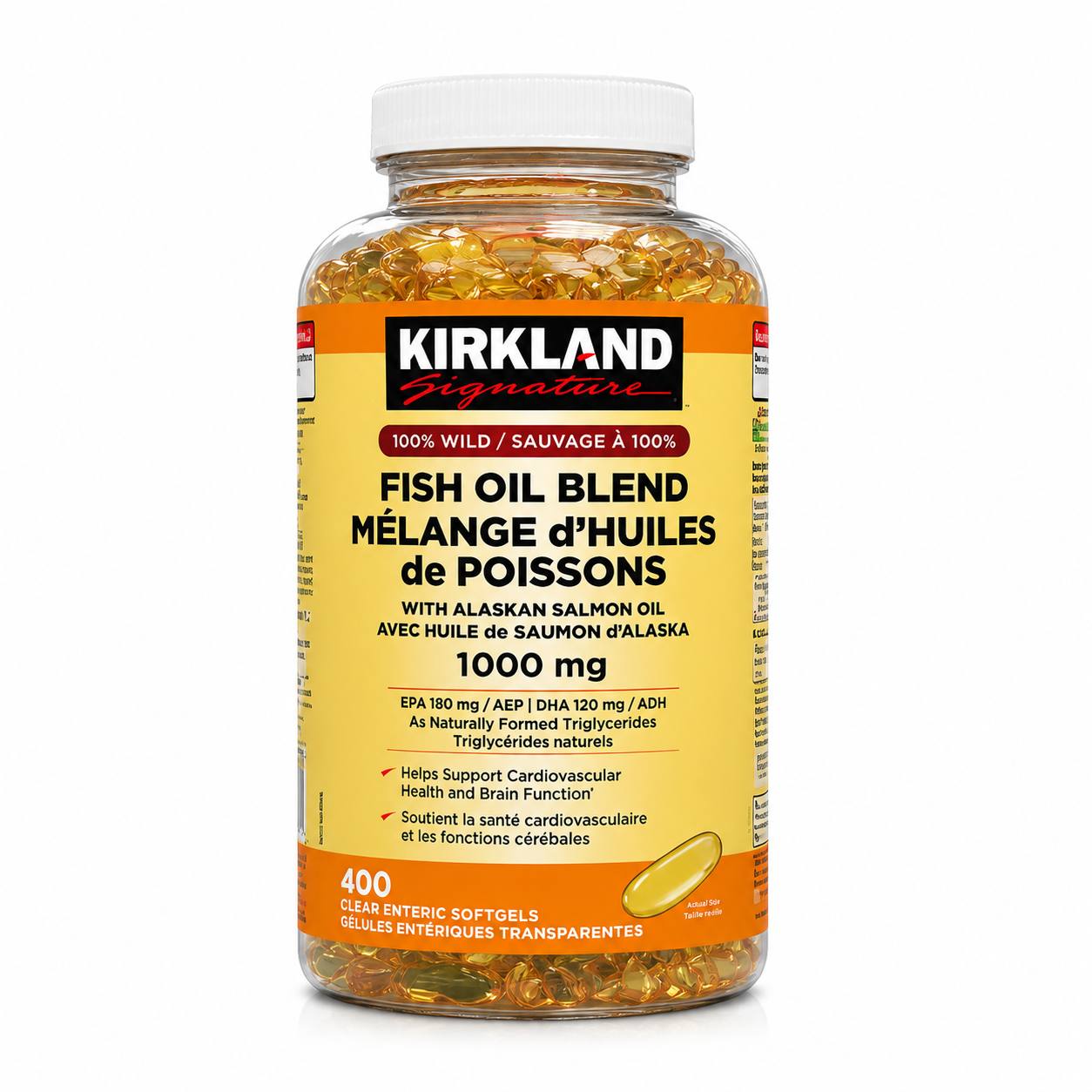 امگا 3 کرکلند اصل Kirkland Fish Oil Blend 1000mg (امگا 3) – 400 سافت ژل