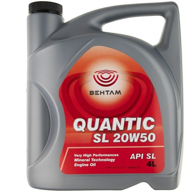  روغن موتور بهتام API SL 20W50 حجم 4 لیتر (کارتن 6 عددی)