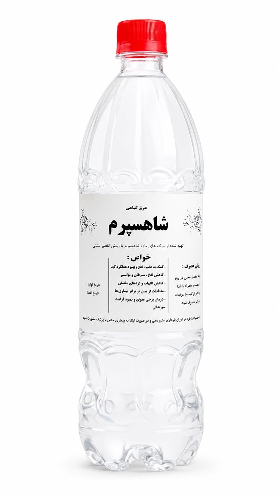 عرق شاهسپرم (ریحان کوهی) تقطیر سنتی 1.4 لیتری