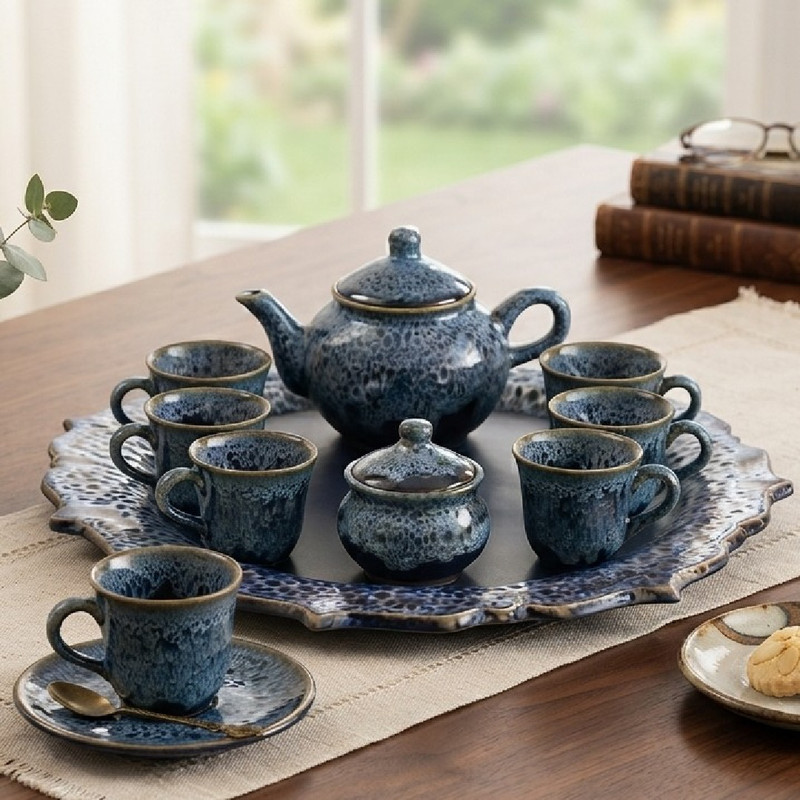سرویس چای خوری 9 پارچه مدل سنتی کد 3 پس کرایه