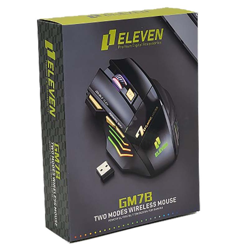 ماوس بی سیم گیمینگ شارژی Multi Mode الون ELEVEN GM7B