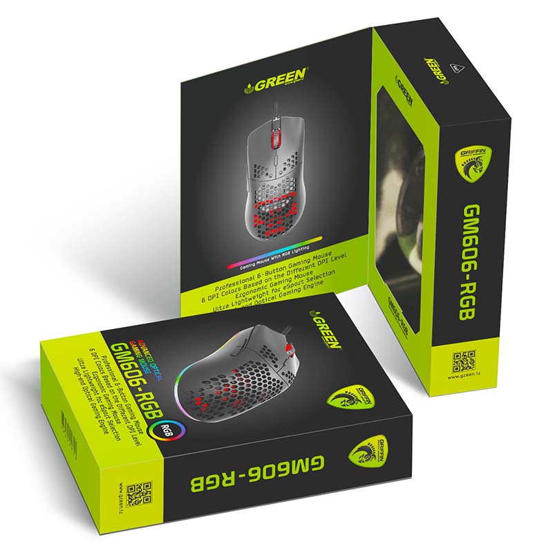ماوس گیمینگ گرین Green GM606