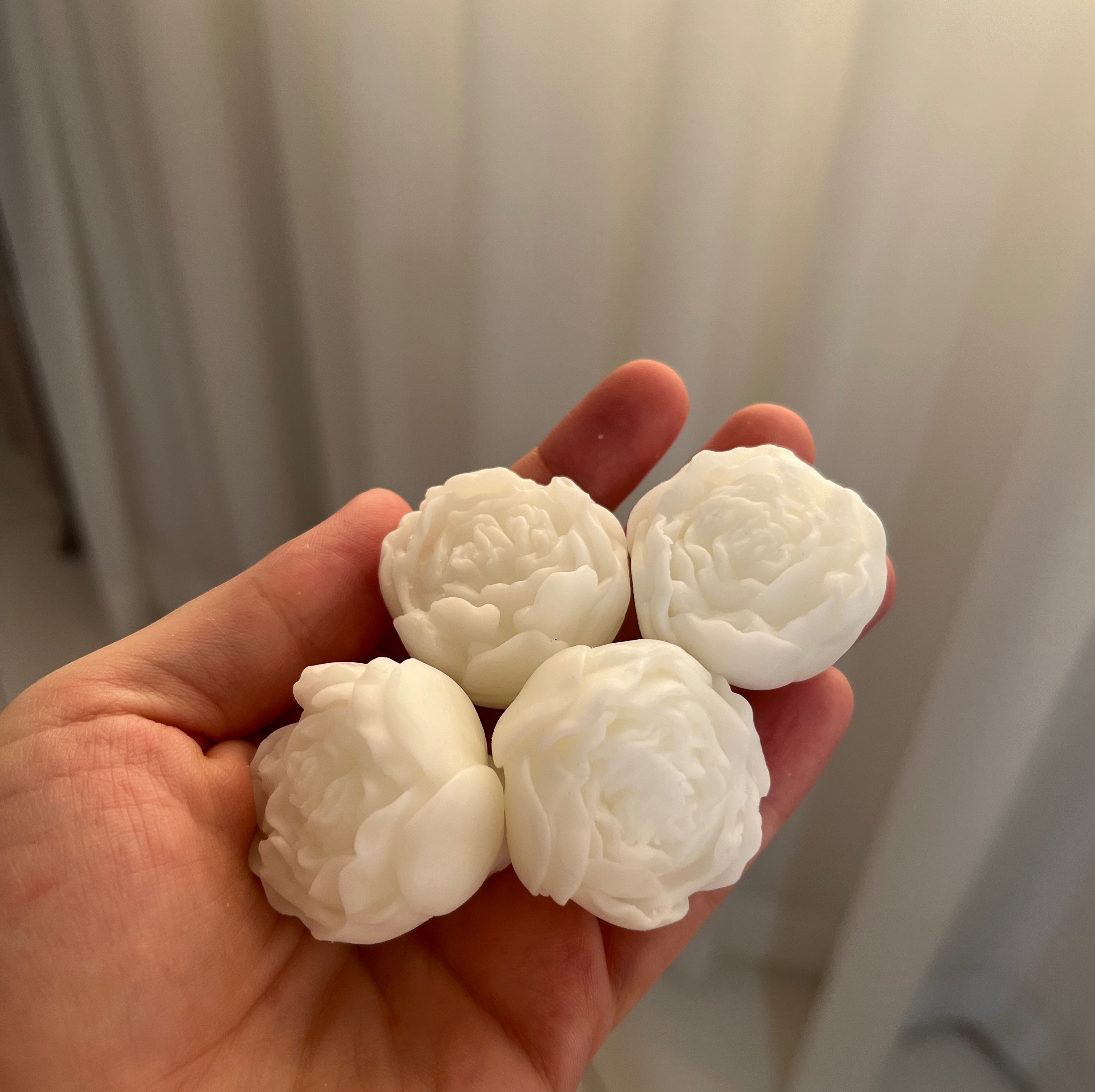 شمع گل پیونی سه سانتی