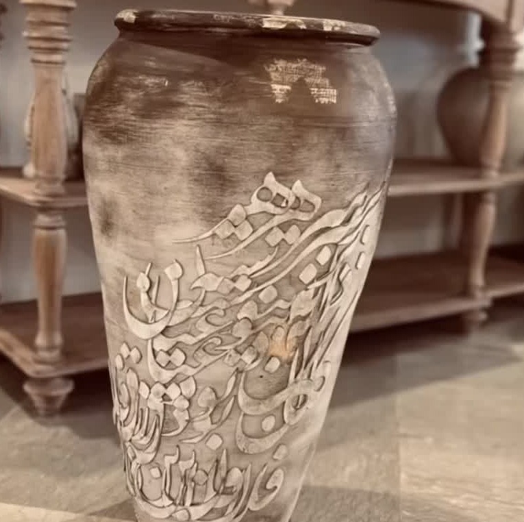 گلدان سفالی پتیته