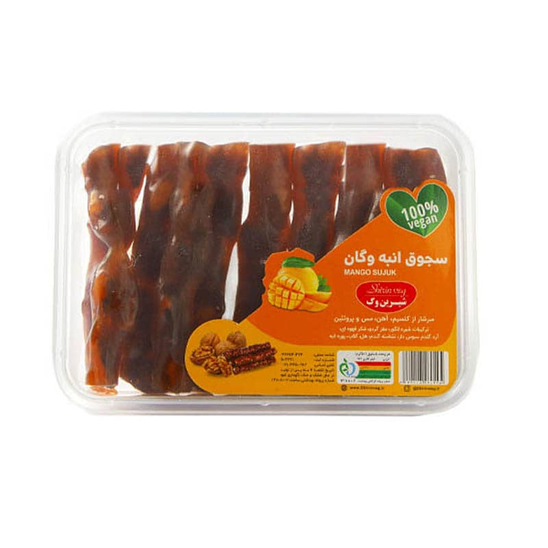 سجوق گردویی وگان | طعم انبه | 300 گرم