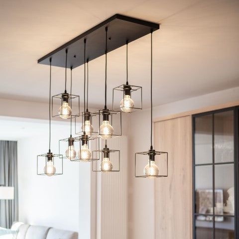 لوستر کانتری حبابی مدرن فلزی K150