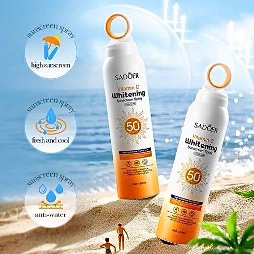 اسپری ضد آفتاب ویتامین سی SPF50 بی رنگ