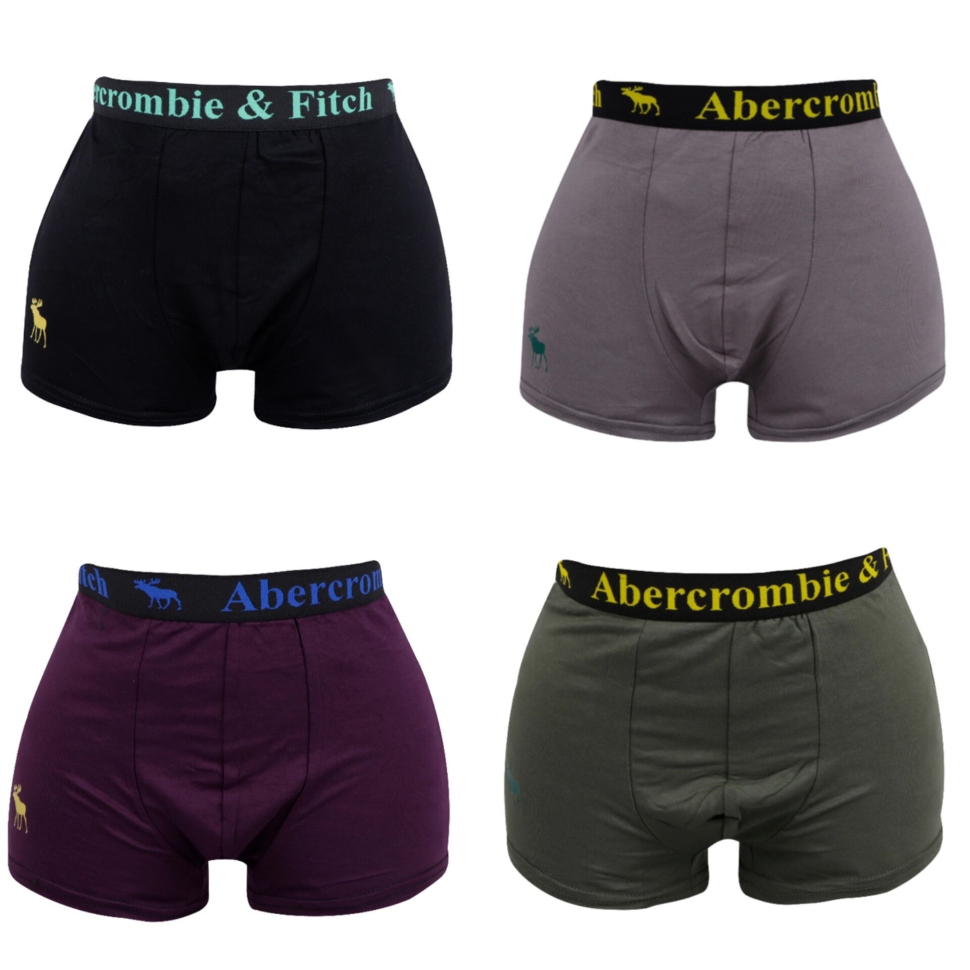 شورت نیم پا مردانه Abercrombie کد 1130 بسته 4 عددی