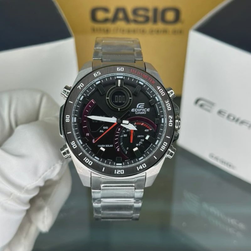 ساعت مچی کاسیو ادیفایس casio edifice ECB-900DB-1A بند استیل رنگ ثابت،مسترکوالیتی