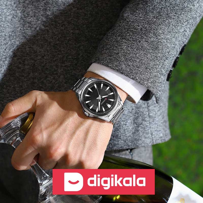 ساعت مچی عقربه ای مردانه کورن واتچ مدل 8424b