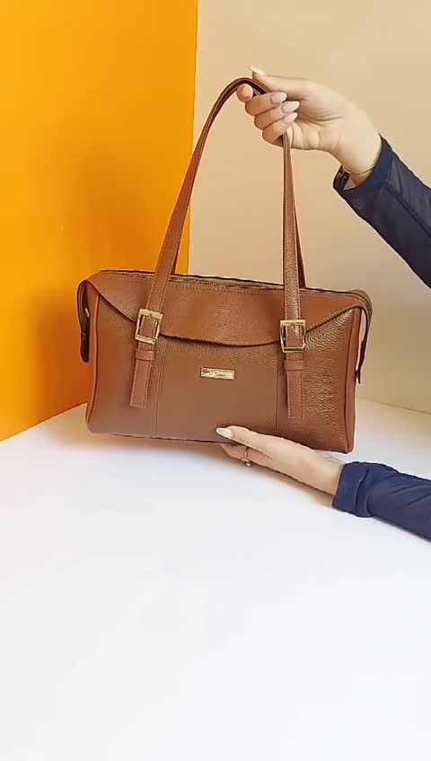 کیف دستی چرم طبیعی گاوی زنانه کد 6060 