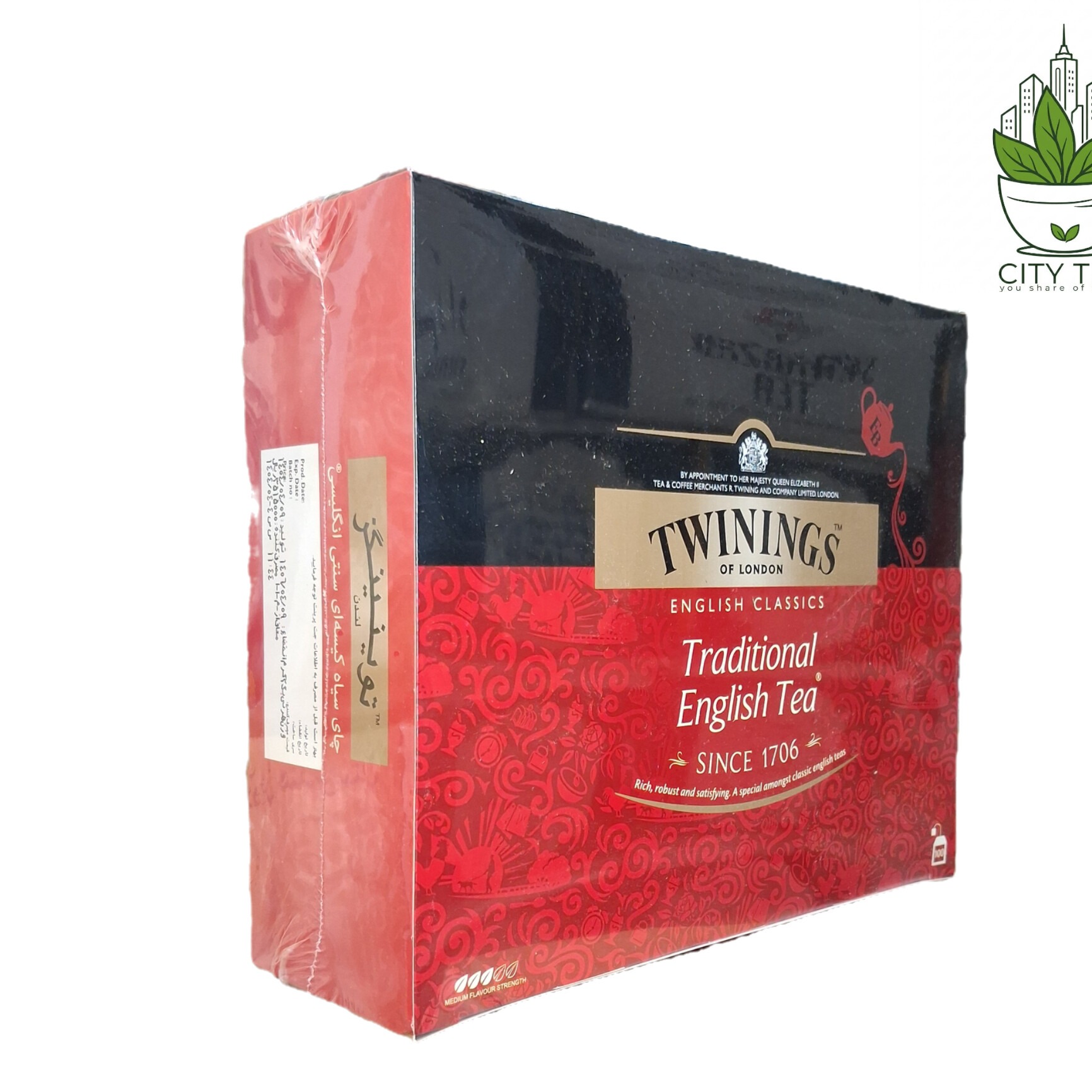 چای سیاه کیسه ای سنتی انگلیسی توینینگز-پک 100 عددی