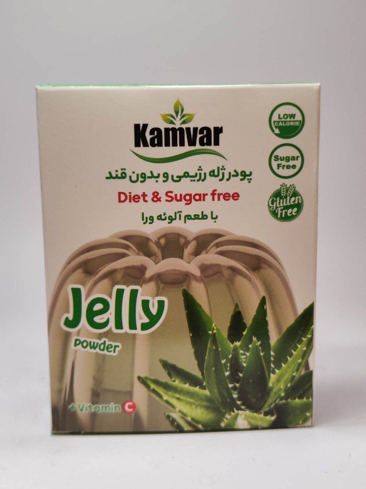 پودر ژله بدون قند با طعم آلوئه ورا