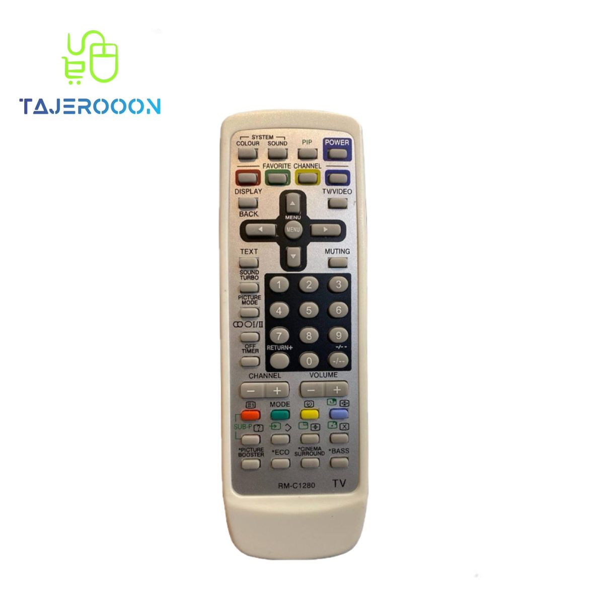 ریموت کنترل همه کاره تلویزیون JVC جی وی سی RM-C1280