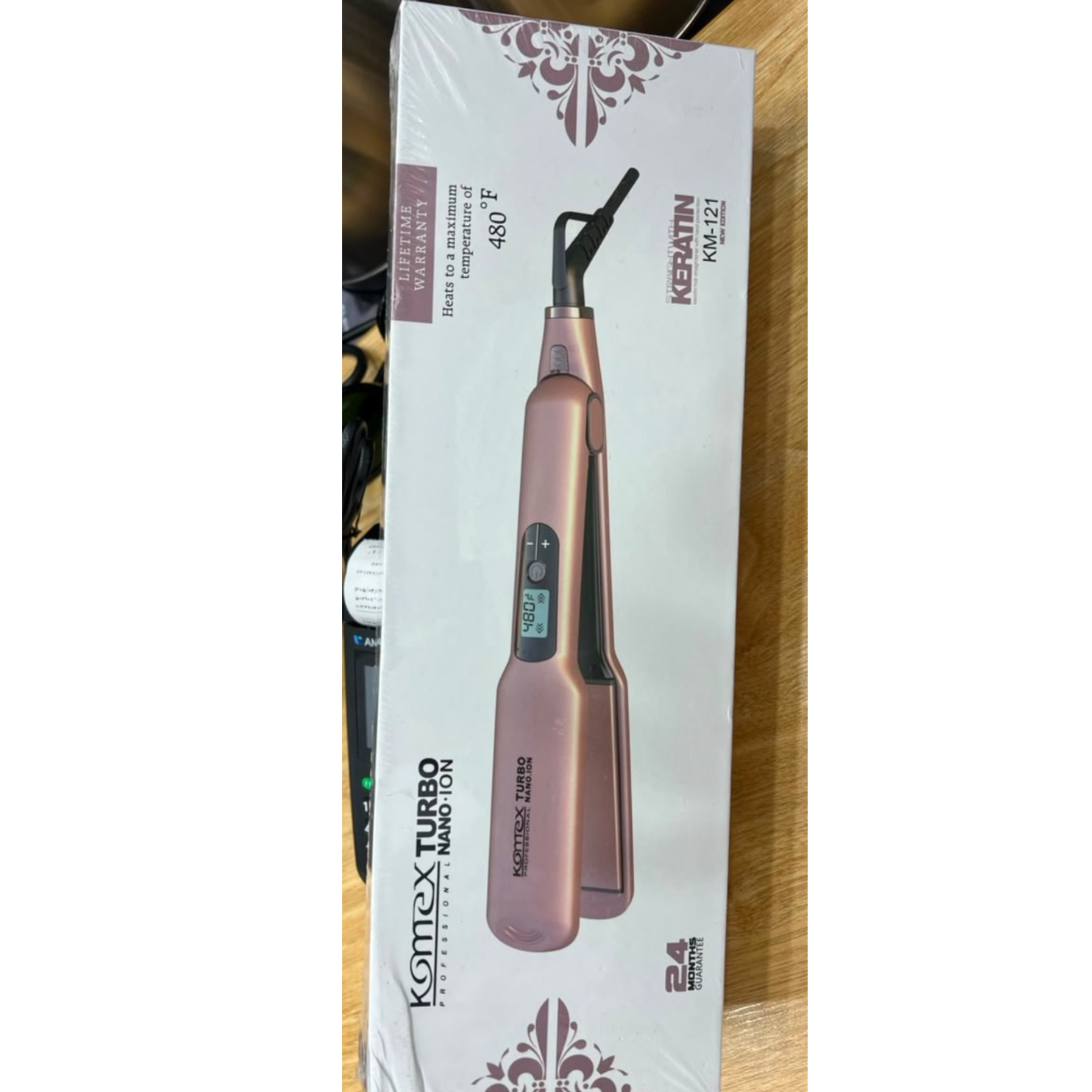 اتو مو فرکننده و حالتدهنده موی Komex Turbo Keratin KM-121