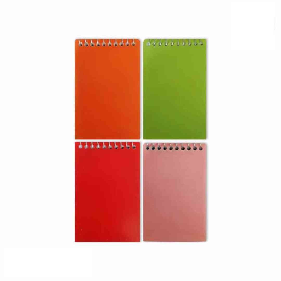 دفترچه یادداشت 1.20 طلقی رنگی زرین