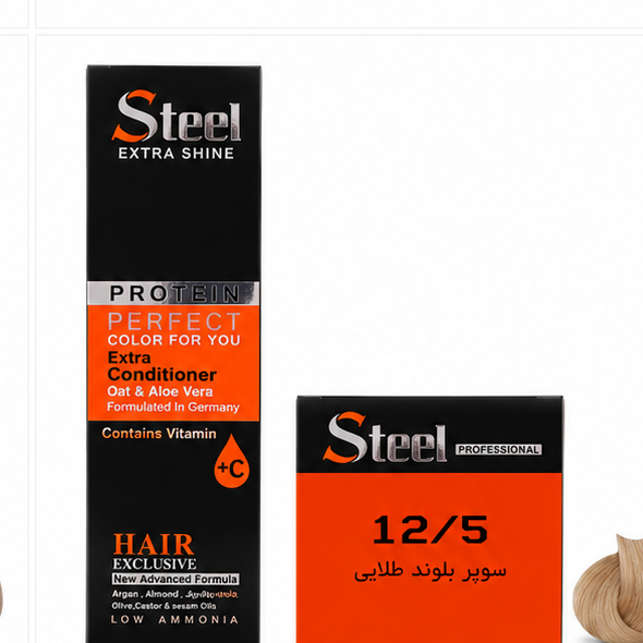 رنگ مو استیل شماره 12.5رنگ سوپر بلوند طلایی