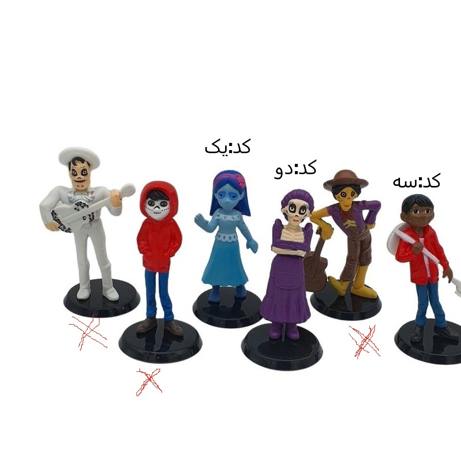 مجموعه فیگور انیمیشن کوکو ست 6تایی