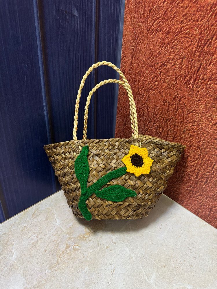 زنبیل حصیری بچه گانه