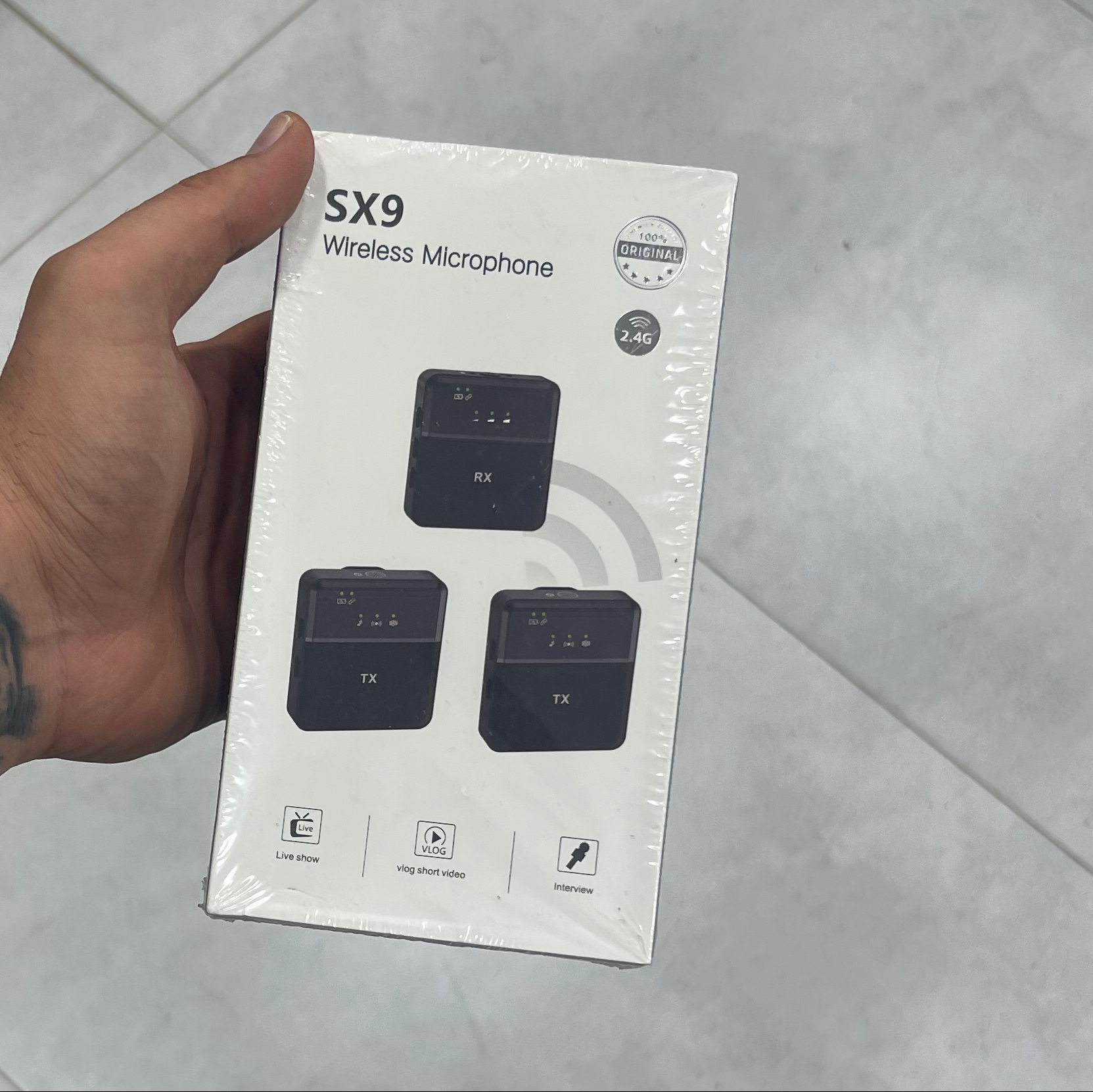 میکروفون یقه ای حرفه ای مدل sx9
