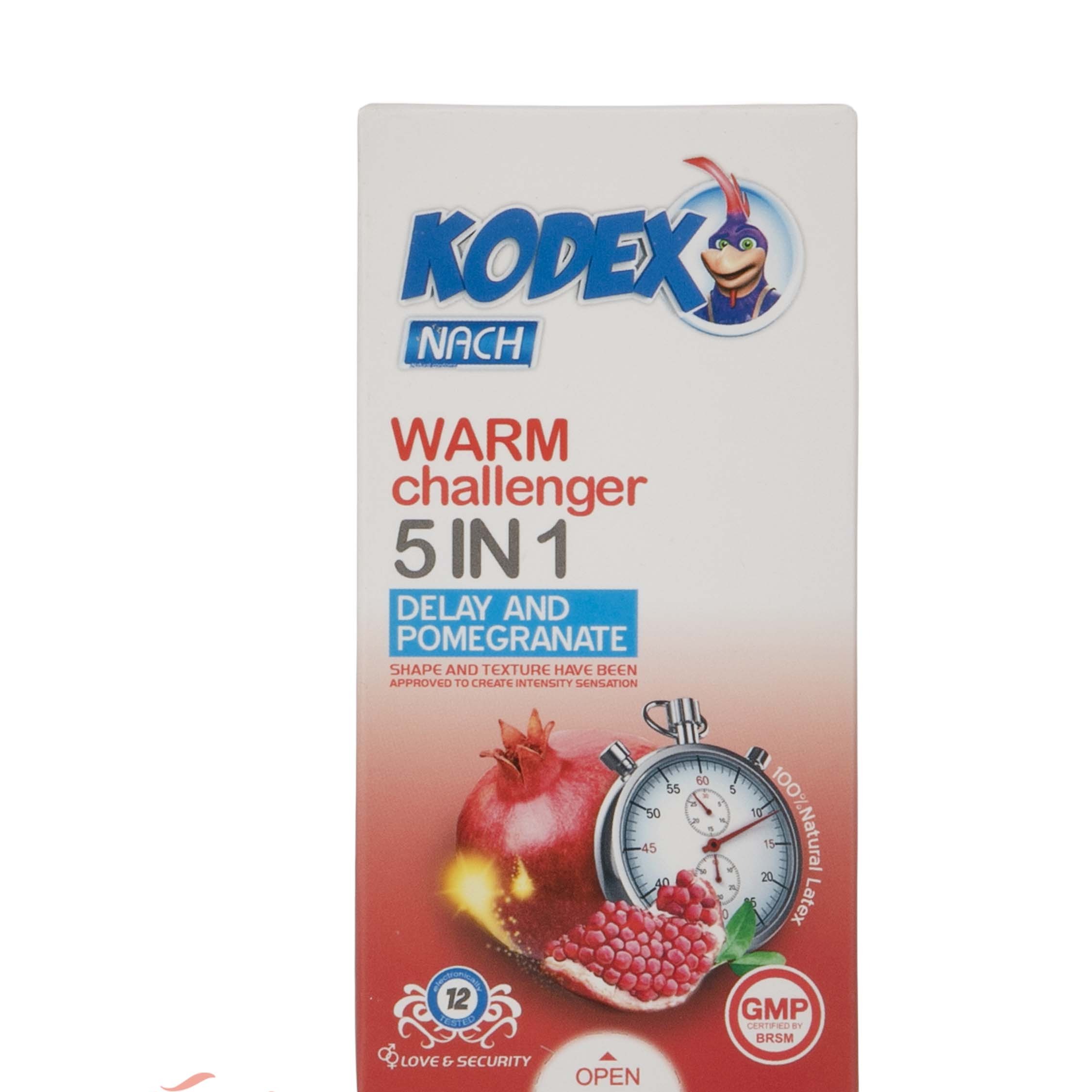 کاندوم کدکس مدل Warm Challenger 5in1 بسته 12 عددی